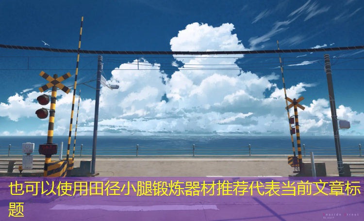 田径小腿锻炼器材推荐